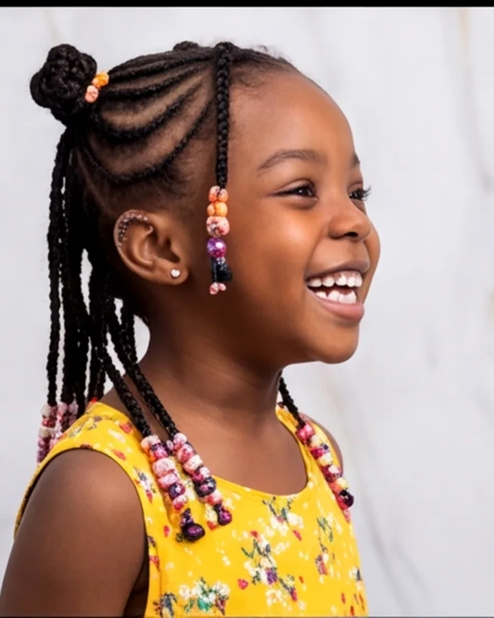Braided hairstyle for girls